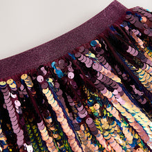 Load image into Gallery viewer, Purple Ombre Sequin Skirt (3-12yrs)