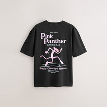 Load image into Gallery viewer, Black Pink Panther Licence Graphic Print T-Shirt