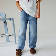 Load image into Gallery viewer, Mid Blue Denim Straight Leg Jeans (3-12yrs)
