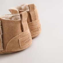 Load image into Gallery viewer, Tan Brown Suede Baby Pull-On Boots (0-24mths)