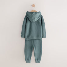 Load image into Gallery viewer, Blue Knitted Hoodie and Jogger Set (3mths-6yrs)