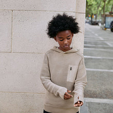 Load image into Gallery viewer, Neutral Utility Knitted Hoodie (3-12yrs)