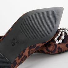 Load image into Gallery viewer, Leopard Forever Comfort® Point Jewel Ballerina Shoes
