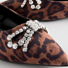 Load image into Gallery viewer, Leopard Forever Comfort® Point Jewel Ballerina Shoes