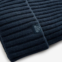Load image into Gallery viewer, Navy Blue Knitted Beanie Hat (3-13yrs)
