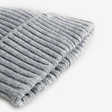 Load image into Gallery viewer, Grey Twist Knitted Beanie Hat (1-13yrs)
