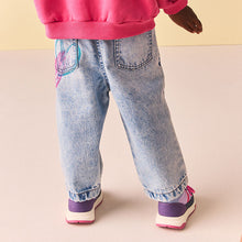 Load image into Gallery viewer, Denim 100% Cotton Graffiti Print Jeans (3mths-5yrs)
