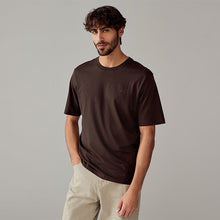 Load image into Gallery viewer, Brown/Cream/Rust/Neutral Regular Fit T-Shirts 4 Pack