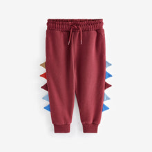 Load image into Gallery viewer, Burgundy Red Dinosaur Spikes Crew Sweatshirt And Joggers Set (3mths-5yrs)