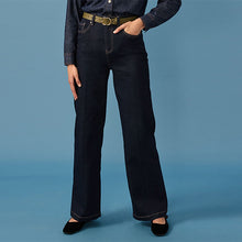 Load image into Gallery viewer, Indigo Blue Wide Leg Denim Jeans