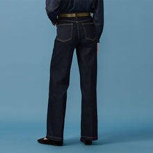 Load image into Gallery viewer, Indigo Blue Wide Leg Denim Jeans