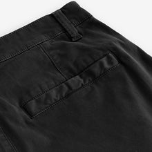 Load image into Gallery viewer, Black Regular Fit Soft Touch Utility Cargo Trousers