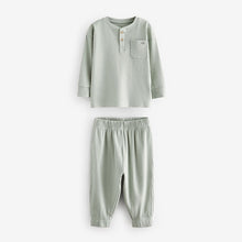 Load image into Gallery viewer, Navy/Camel Plain 3 Pack Relaxed Fit Pyjamas (12mths-6yrs)