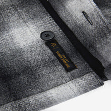 Load image into Gallery viewer, Grey Ombre Check Hooded Borg Lined Shacket