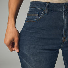 Load image into Gallery viewer, Blue Grey Vintage Slim Fit Comfort Stretch Jeans