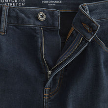 Load image into Gallery viewer, Blue Grey Vintage Slim Fit Comfort Stretch Jeans