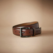 Load image into Gallery viewer, Tan Brown Signature Formal Belt Made In Italy
