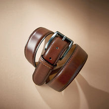 Load image into Gallery viewer, Tan Brown Signature Formal Belt Made In Italy