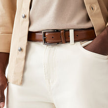 Load image into Gallery viewer, Tan Brown Signature Formal Belt Made In Italy