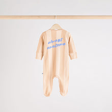 Load image into Gallery viewer, Blue Baby Zipped Sleepsuits 4 Pack