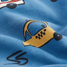 Load image into Gallery viewer, Blue Vehicles All-Over Print Character Sweatshirt and Joggers Set (3mths-5yrs)