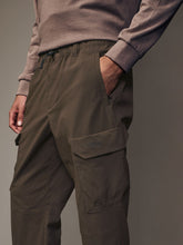Load image into Gallery viewer, Chocolate Brown Regular Fit Ripstop Tech Cargo Trousers