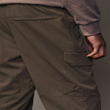 Load image into Gallery viewer, Chocolate Brown Regular Fit Ripstop Tech Cargo Trousers