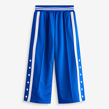 Load image into Gallery viewer, Blue Wide Leg Popper Joggers (3-12yrs)