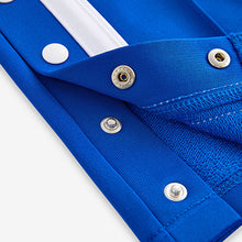 Load image into Gallery viewer, Blue Wide Leg Popper Joggers (3-12yrs)