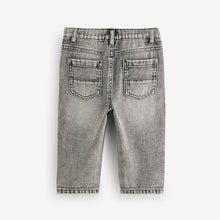 Load image into Gallery viewer, Grey Denim Loose Fit Pleat Front Jeans (3mths-6yrs)