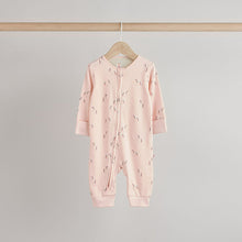 Load image into Gallery viewer, Pastel Character 3 Pack Two Way Zip Baby Sleepsuits (0mths-18mth)