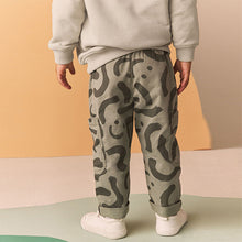Load image into Gallery viewer, Green Print Side Pocket Pull On Trousers (3mths-6yrs)