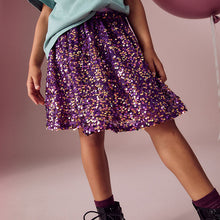 Load image into Gallery viewer, Purple Sequin Pull On Skirt (3-12yrs)