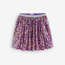 Load image into Gallery viewer, Purple Sequin Pull On Skirt (3-12yrs)
