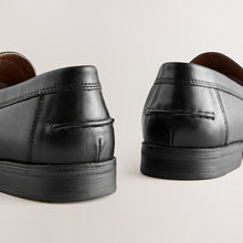 Load image into Gallery viewer, Black Standard Fit Penny Loafers