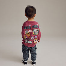Load image into Gallery viewer, Burgundy Red Backprint 100% Cotton Sweatshirt and Joggers Set