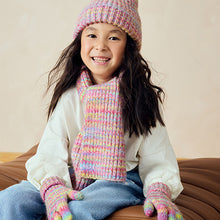 Load image into Gallery viewer, Multi Rainbow Hat Gloves And Scarf Set (3-13yrs)