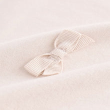 Load image into Gallery viewer, Ecru 100% Cotton Long Sleeve Appliqué Bow Top (3mths-6yrs)