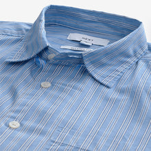 Load image into Gallery viewer, Blue Soft Touch 100% Cotton Long Sleeves Stripe Shirt
