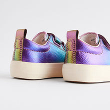 Load image into Gallery viewer, Rainbow Metallic Standard Fit (F) Chunky Trainers With Touch Fastening