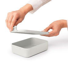 Load image into Gallery viewer, Brabantia Make & Take Lunch Box, Medium, Plastic Light Grey