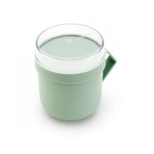 Load image into Gallery viewer, Brabantia Make & Take Soup Mug, 0.6L Jade Green