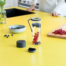 Load image into Gallery viewer, Brabantia Make & Take Water Bottle with Strainer Dark Grey