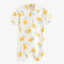 Load image into Gallery viewer, Yellow Lemon Sunsafe Swimsuit