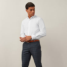 Load image into Gallery viewer, White Slim Fit Single Cuff Easy Care Shirt