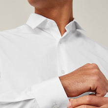 Load image into Gallery viewer, White Slim Fit Single Cuff Easy Care Shirt