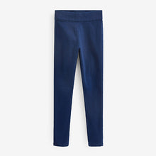 Load image into Gallery viewer, Dark Blue Pull-On Denim Leggings