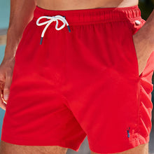 Load image into Gallery viewer, Red Swim Shorts