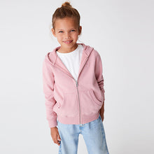 Load image into Gallery viewer, Pink Zip Through Hoodie (3-12yrs)