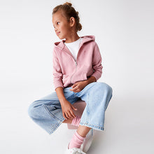 Load image into Gallery viewer, Pink Zip Through Hoodie (3-12yrs)